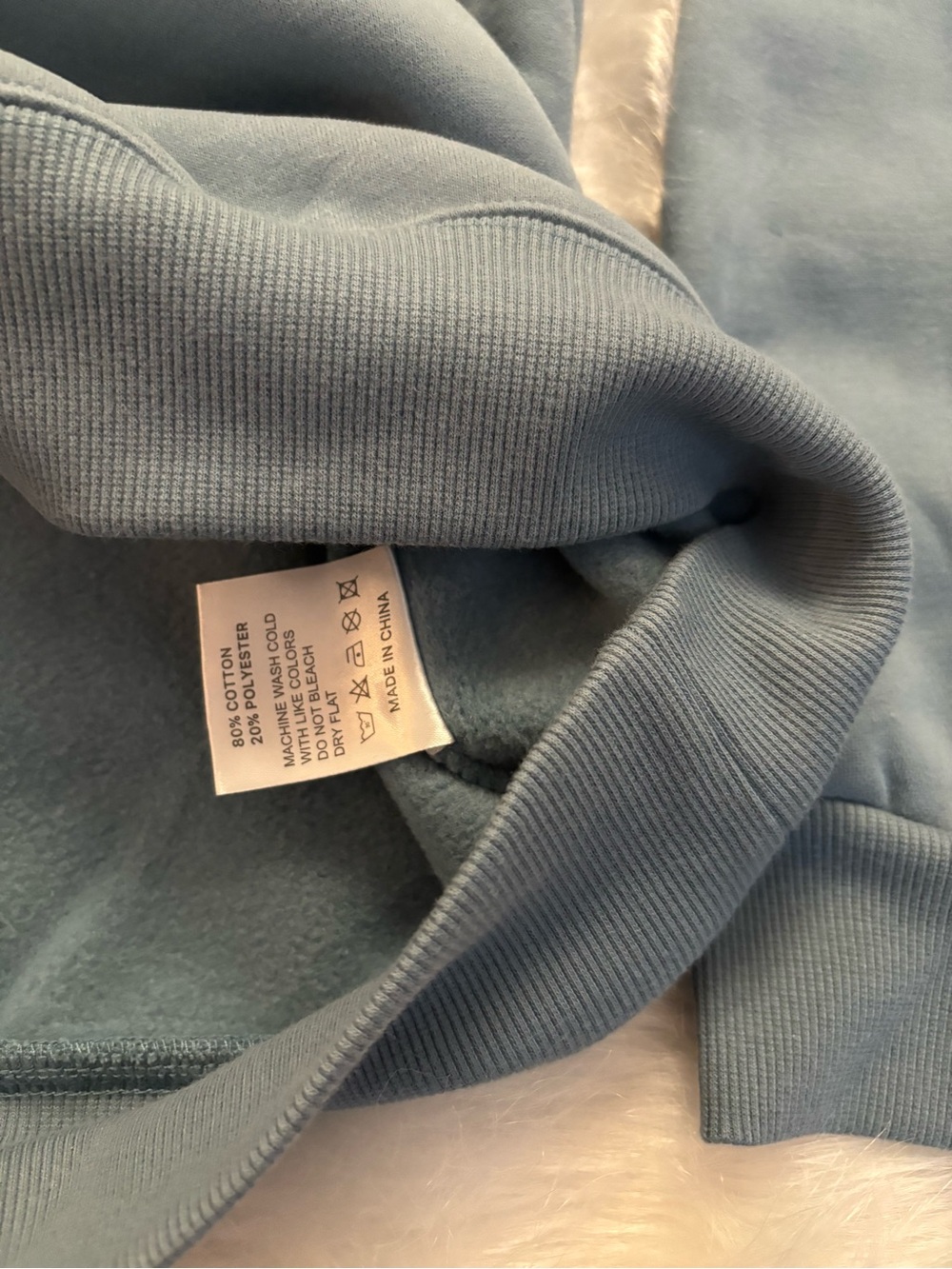 PARKER Glacier Blue Mock neck Sweatshirt S/M NWT - Picture 6 of 9